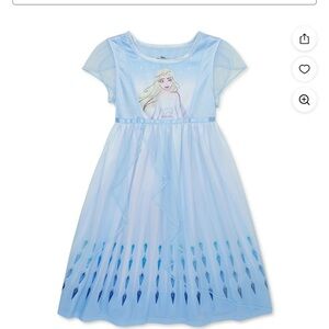 Enchanting Blue nightgown with Character Design